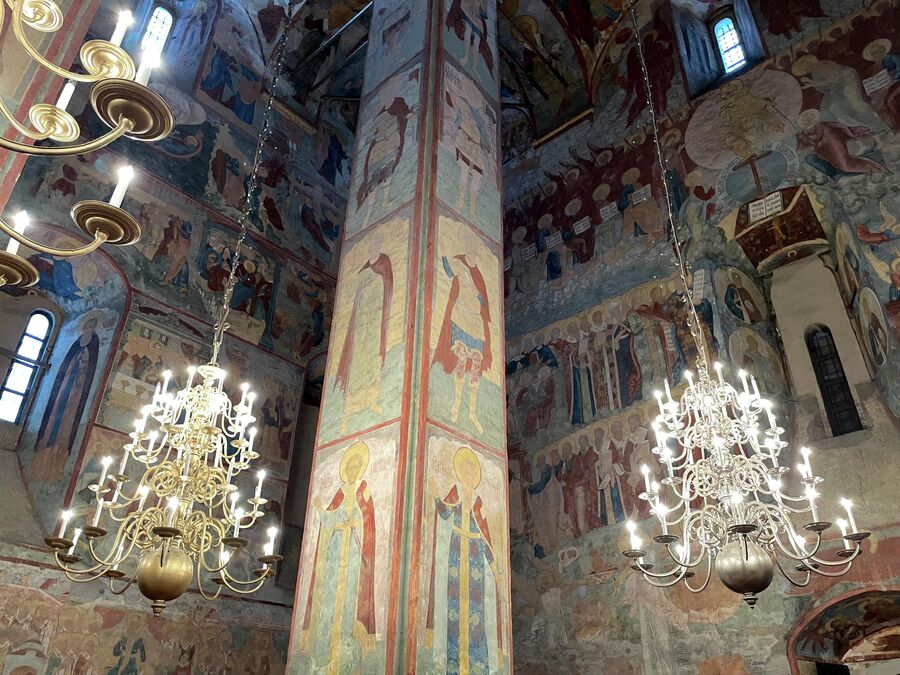 Фрагмент росписи Софийского собора в Вологде