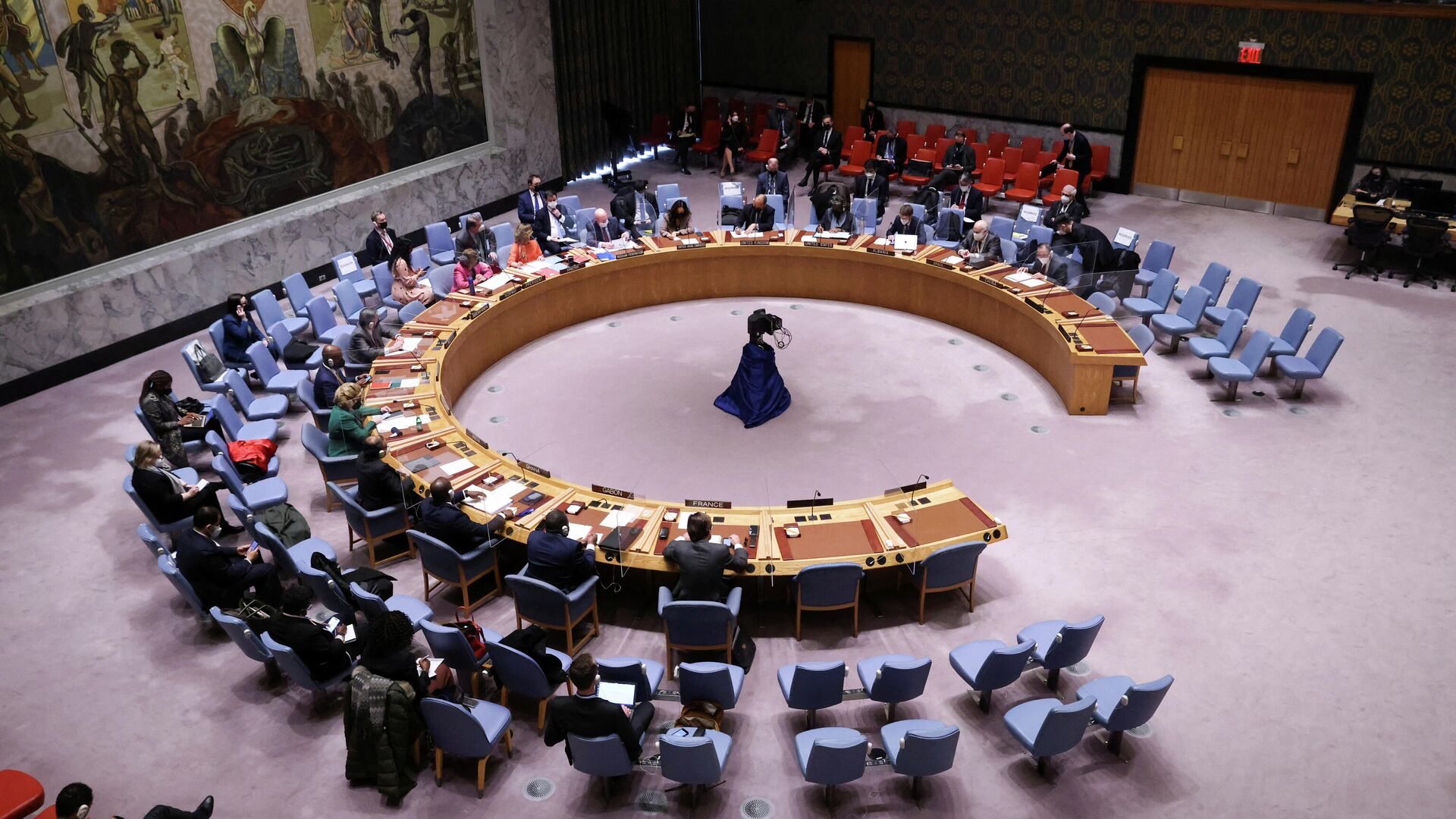 Заседание Совета безопасности ООН по Украине в штаб-квартире ООН в Нью-Йорке - РИА Новости, 1920, 31.01.2022