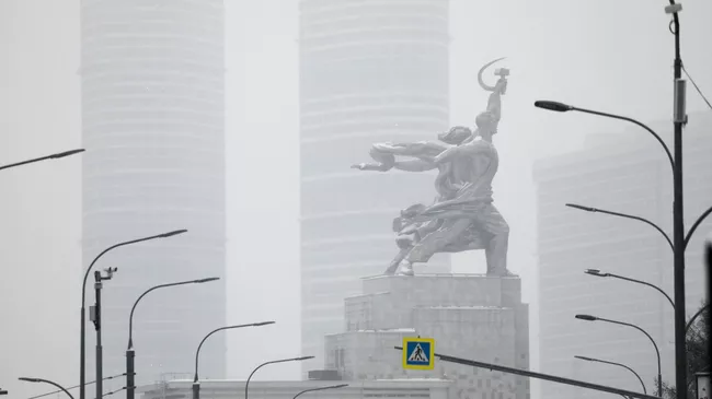Снегопад в Москве