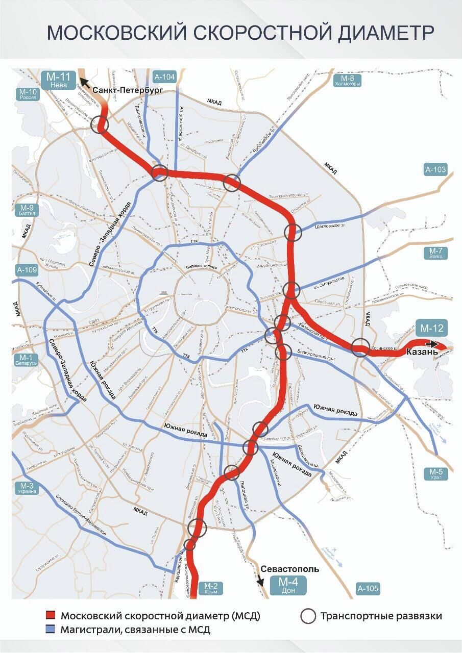 Московский скоростной диаметр - РИА Новости, 1920, 01.02.2022