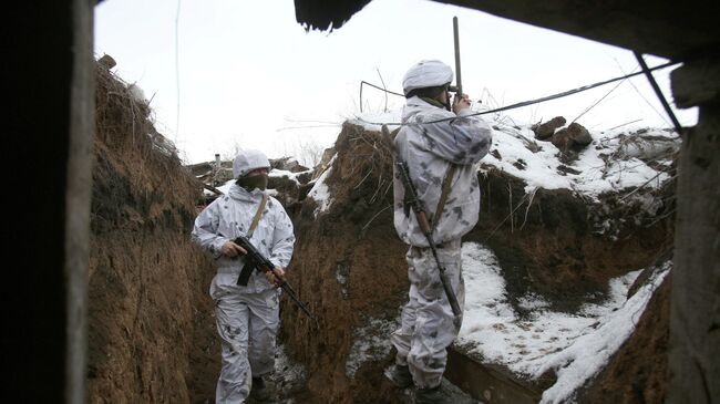 Украинские военные в Донецкой области