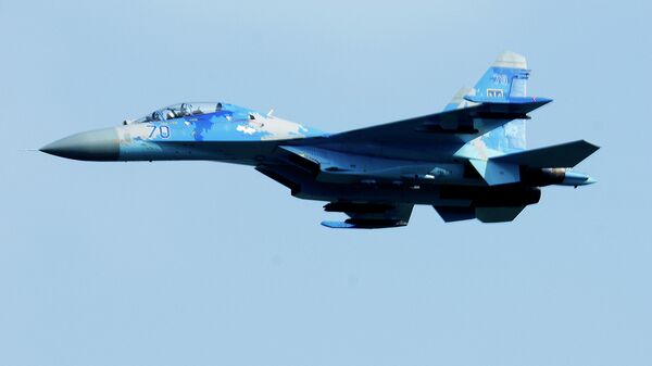 Истребитель Су-27 ВВС Украины. Архивное фото