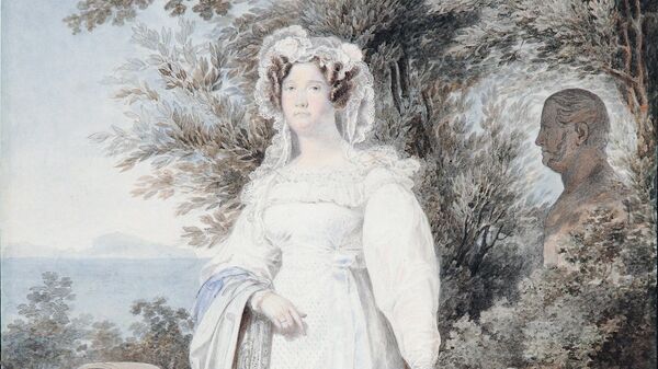 Работа Александра Брюллова Портрет неаполитанской королевы Марии-Изабель. 1825 г.