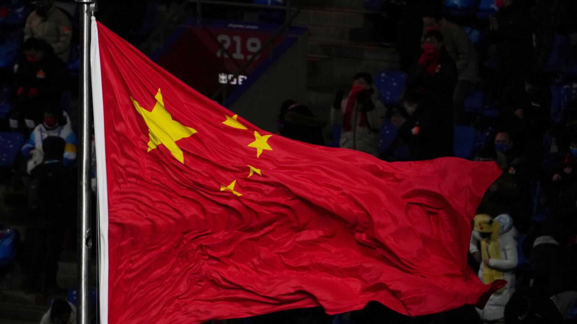Флаг КНР на церемонии открытия XXIV зимних Олимпийских играх в Пекине. - РИА Новости, 1920, 10.10.2023