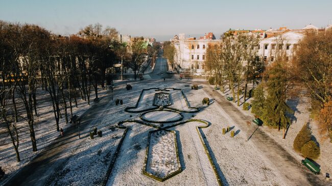 Вид на одну из улиц Полтавы зимой. Архивное фото