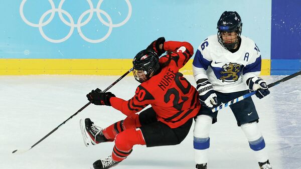 Матч Канада - Финляндия на Олимпиаде в Пекине