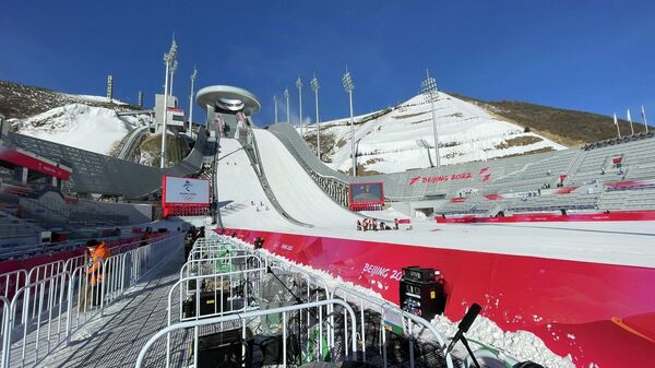 Трамплин для прыжков с лыж. Пекин. Олимпиада 2022