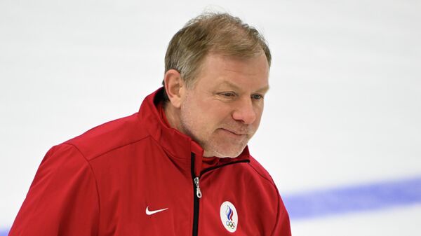 Тренер сборной России (команда ОКР) по хоккею Алексей Жамнов