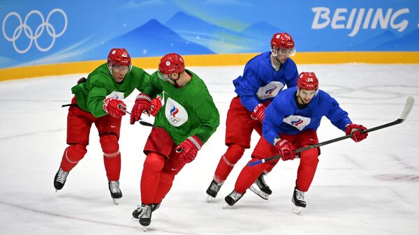 Олимпиада-2022. Хоккей. Мужчины. Тренировка сборной ОКР