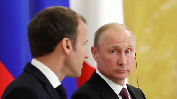 LIVE: Пресс-конференция Путина и Макрона по итогам переговоров