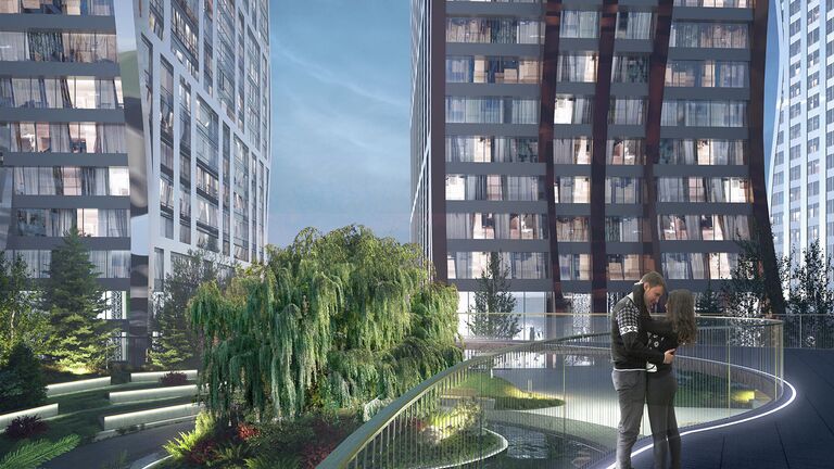 Проект парка на территории Южного порта в Москве Проект парка на территории Южного порта в Москве