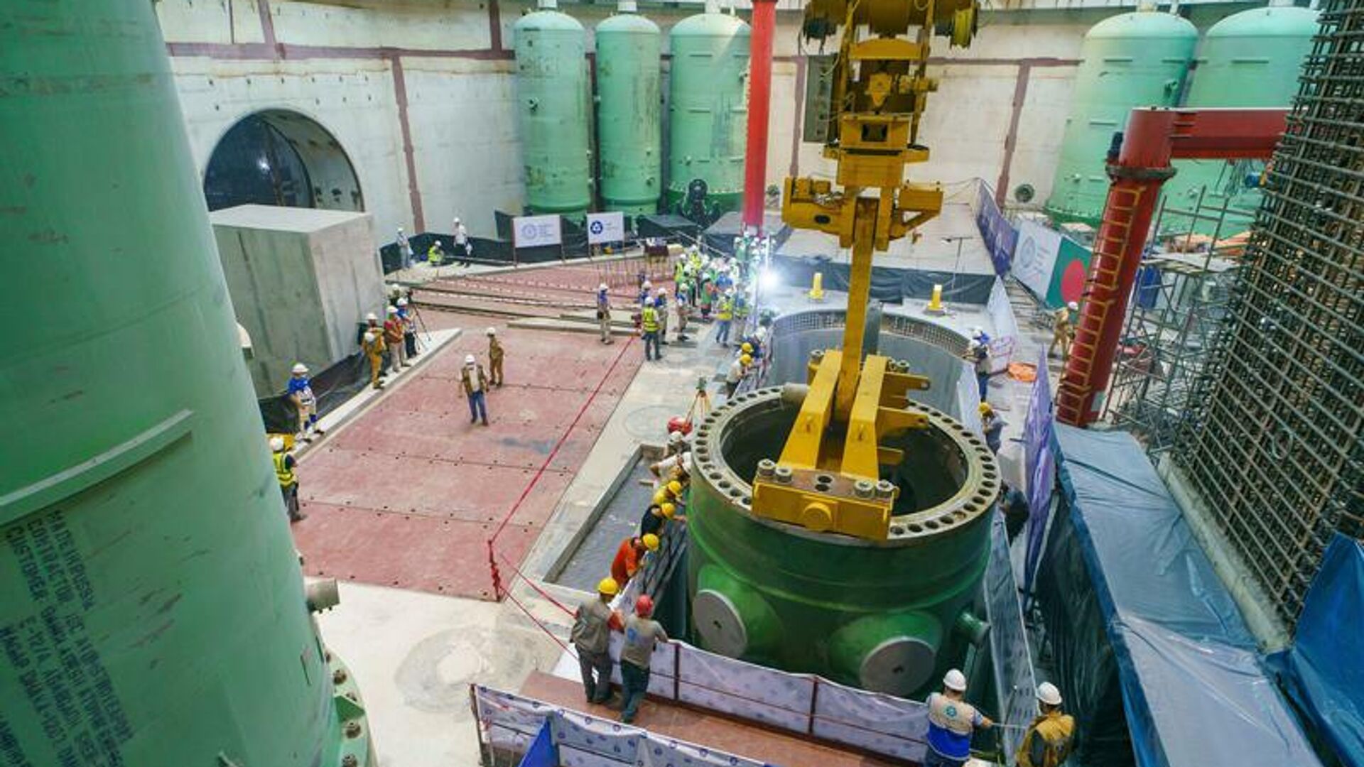 Установка корпуса реактора ВВЭР-1200 на АЭС Руппур в Бангладеш - РИА Новости, 1920, 05.10.2023