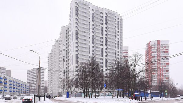 Новостройка по программе реновации на Веерной улице в московском районе Очаково-Матвеевское