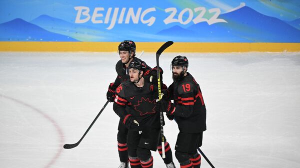 Хоккеисты олимпийской сборной Канады