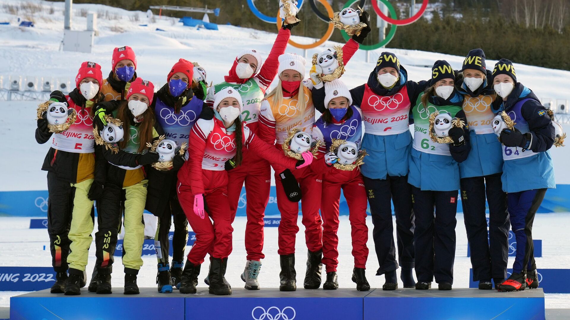 Олимпиада-2022. Лыжные гонки. Женщины. Эстафета - РИА Новости, 1920, 12.02.2022