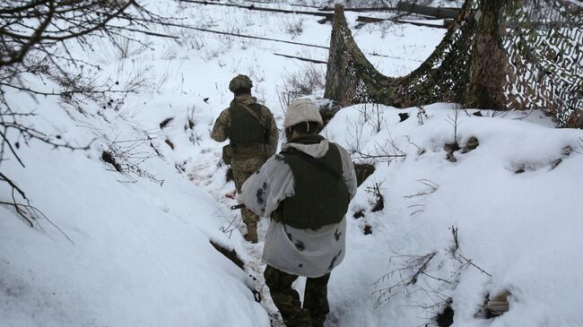 Украинские военные в Донецкой области