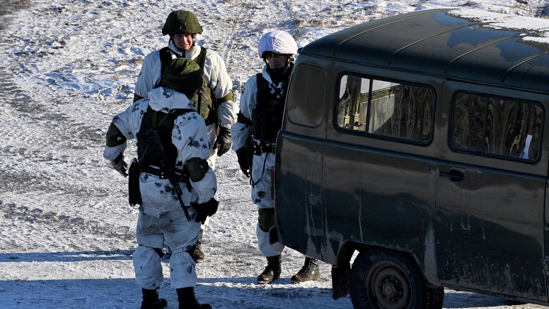 Военнослужащие во время совместных учений России и Белоруссии - РИА Новости, 1920, 22.02.2023