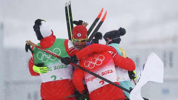 Российские спортсмены, завоевавшие золото в эстафете на Олимпиаде в Пекине