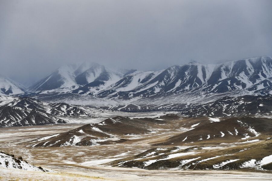 Горы в Монгун-Тайгинском кожууне Республики Тыва