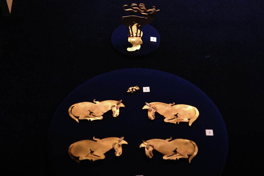 Скифское золото в экспозиции Национального музея имени Алдан-Маадыр