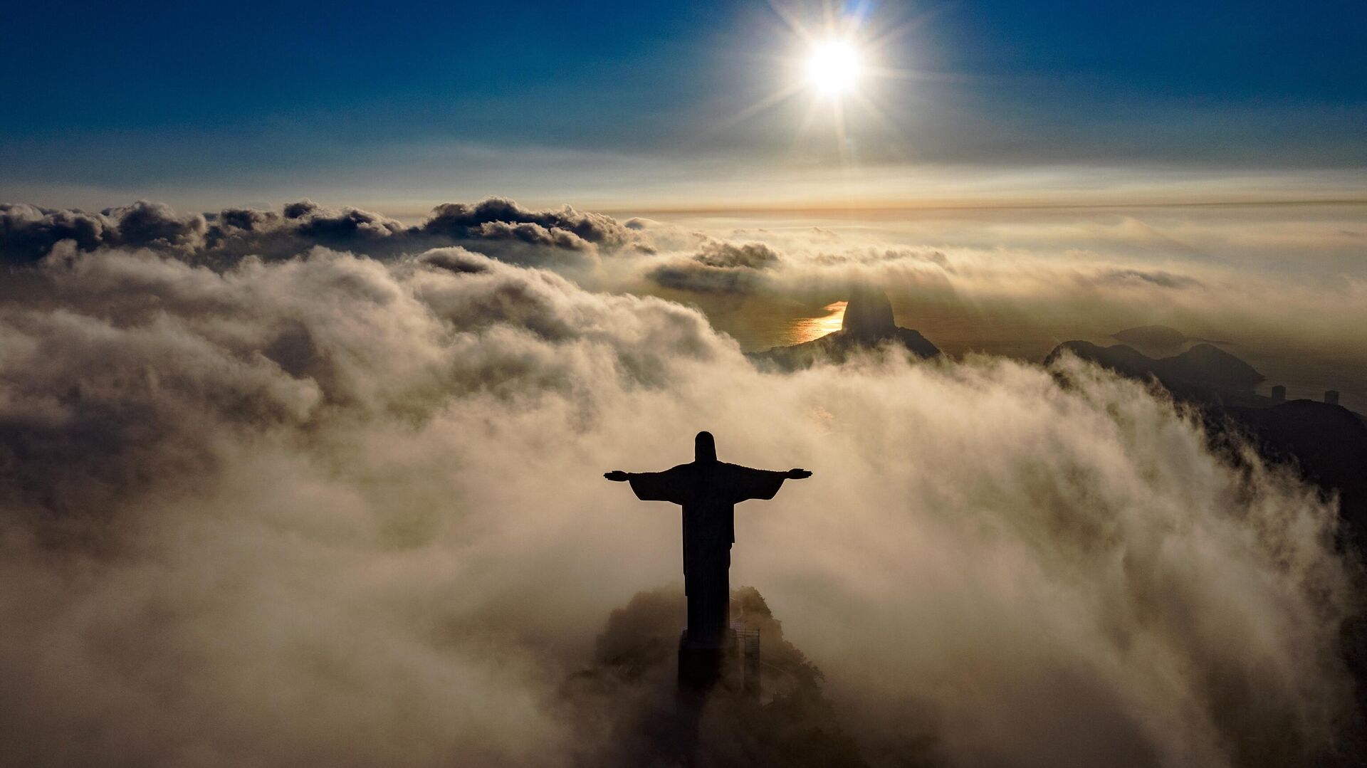 Статуя Христа-Искупителя на горе Корковаду в Рио-де-Жанейро - РИА Новости, 1920, 15.02.2022