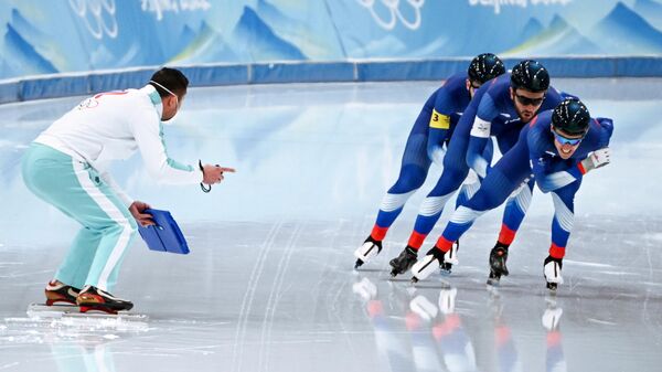 Российские конькобежцы