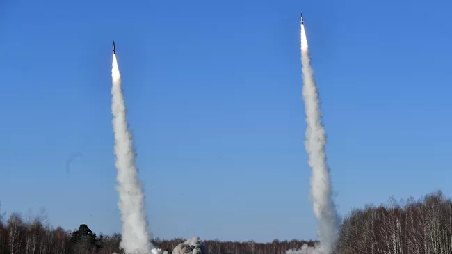 Боевые пуски и ракет из тактических ракетных комплексов Точка на совместных учениях России и Белоруссии