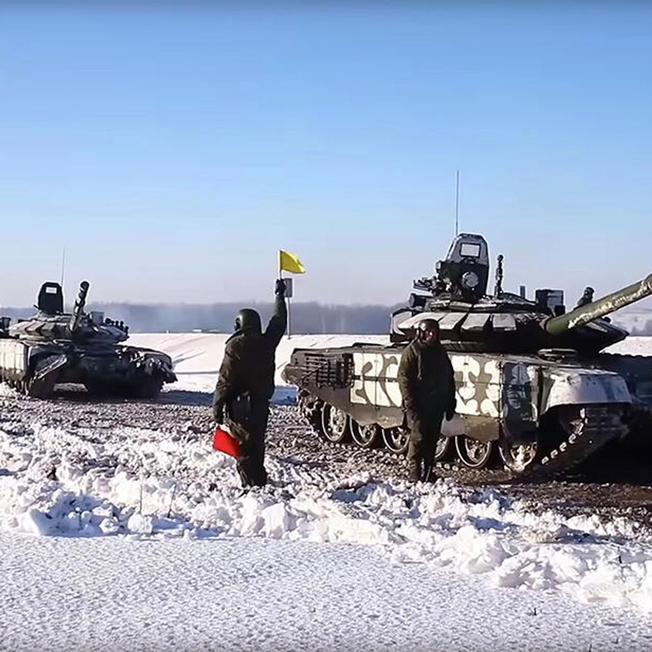 Танковая армия Западного ВО начала возвращаться с учений - РИА Новости,  16.02.2022