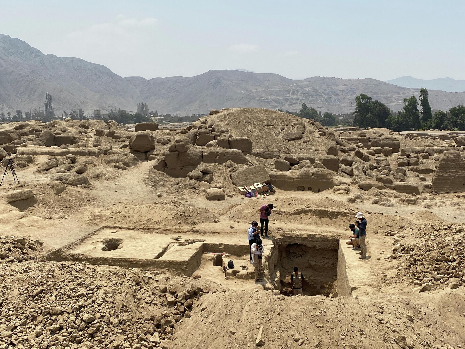 На месте раскопок в археологическом комплексе Кахамаркилья, Перу - РИА Новости, 1920, 15.02.2022