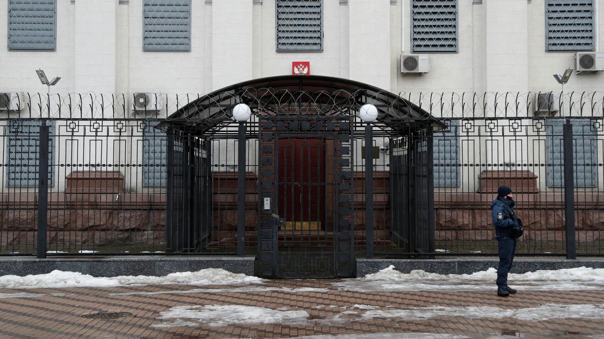Здание посольства России в Киеве - РИА Новости, 1920, 17.02.2022