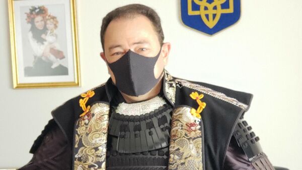 Посол Украины в Токио Сергей Корсунский в образе самурая