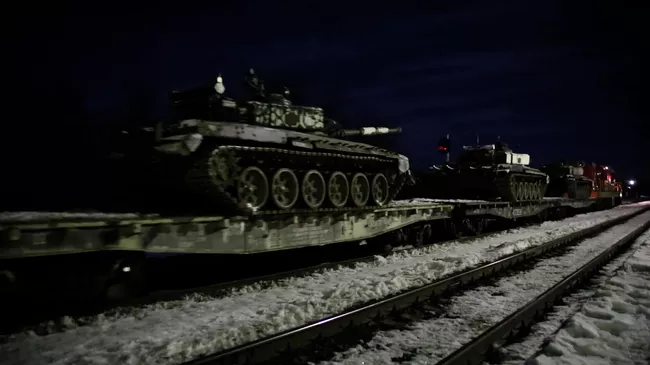 Танковая армия Западного военного округа на железнодорожных эшелонах