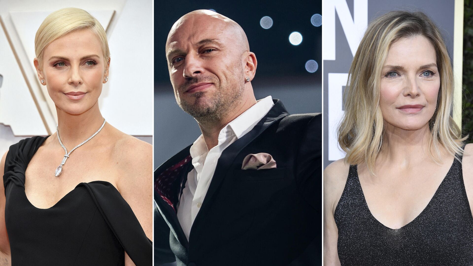 Шарлиз Терон, Дмитрий Нагиев, Мишель Пфайффер Шарлиз Терон, Дмитрий Нагиев, Мишель Пфайффер - РИА Новости, 1920, 20.02.2022