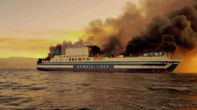 Пожар на пароме Euroferry Olympia в Ионическом море