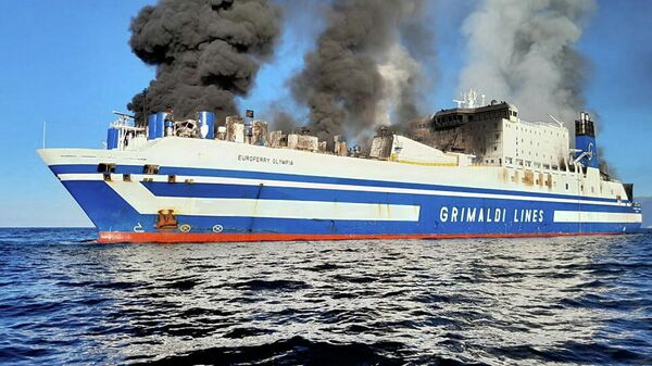 Пожар на пароме Euroferry Olympia в Ионическом море