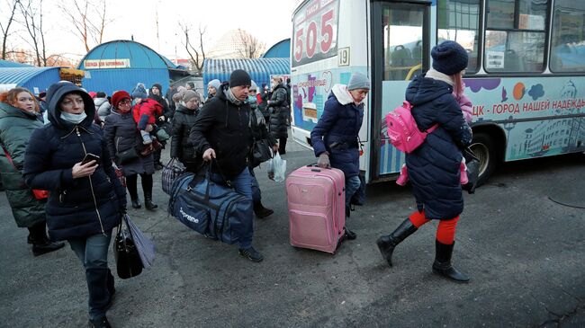 Эвакуация граждан Донецкой Народной Республики в Ростовскую область