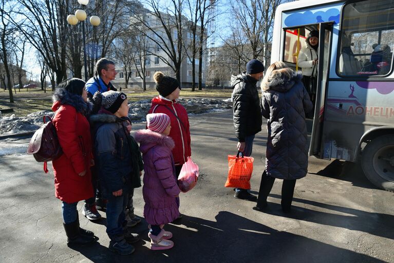 Эвакуация беженцев с территории ДНР