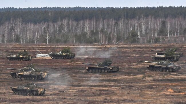 Военная техника во время совместных учений России и Белоруссии Союзная решимость-2022 