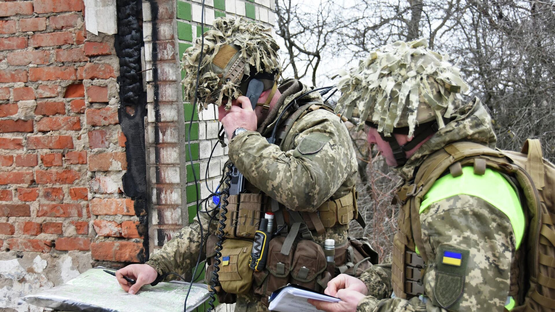 Украинские военные - РИА Новости, 1920, 20.02.2022