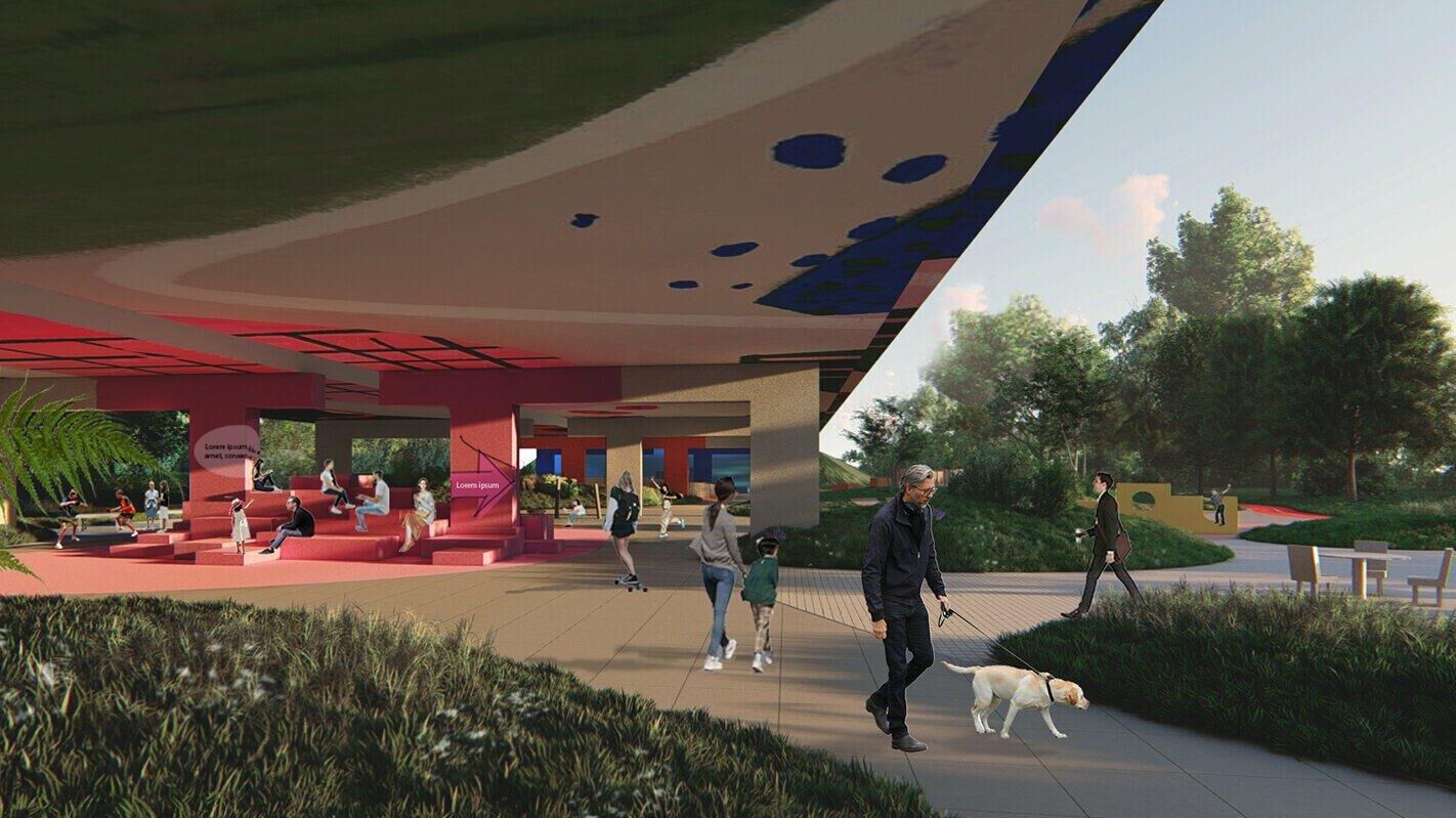 Проектное решение благоустройства территории под Севастопольским путепроводом - РИА Новости, 1920, 20.02.2022