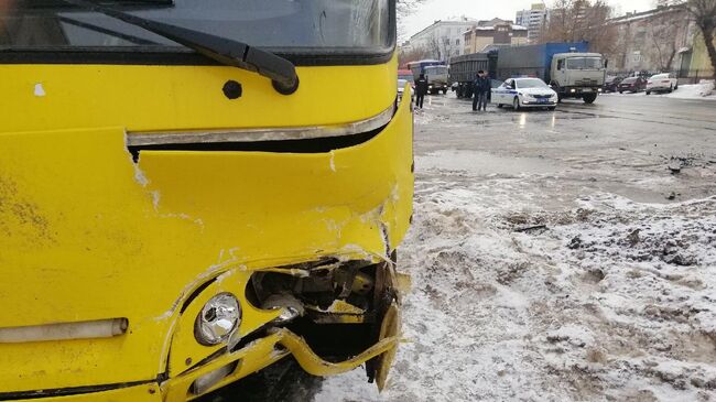 ДТП с пассажирским автобусом в Иваново