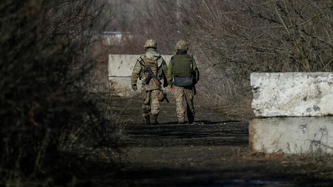 Украинские военные в Донецкой области