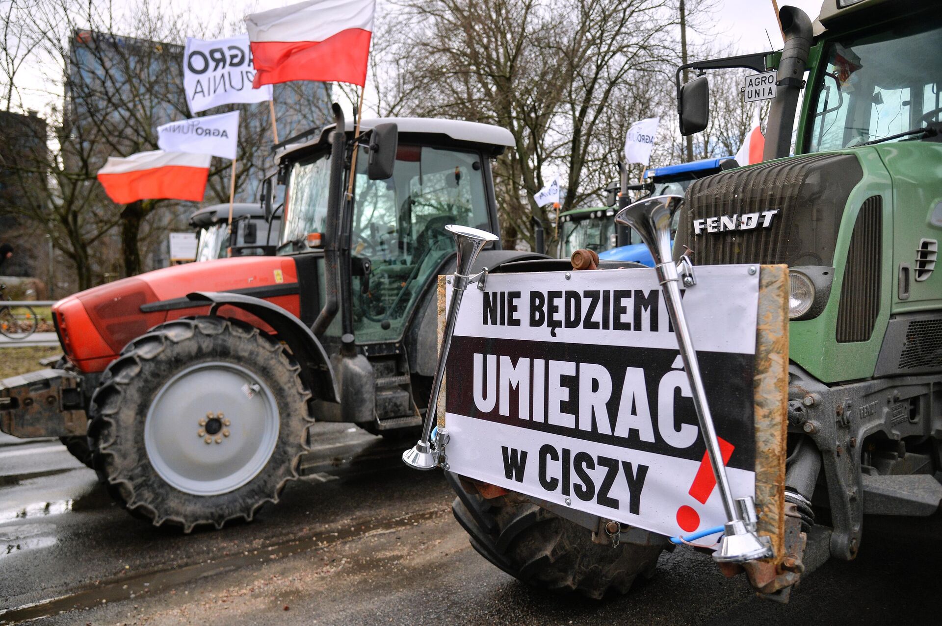 Тракторы участников акции протеста фермеров в Варшаве - РИА Новости, 1920, 21.07.2022