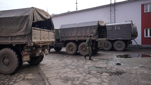 Мобилизационный пункт в Луганске
