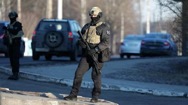 Сотрудники Росгвардии в Белгороде