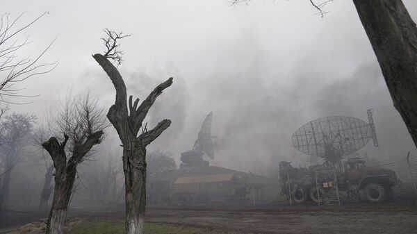 База украинской ПВО в Мариуполе