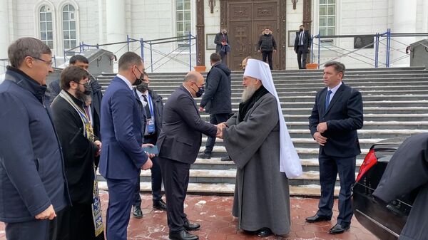 Премьер-министр РФ Михаил Мишустин посетил собор в честь Успения Пресвятой Богородицы в Нур-Султане, Казахстан