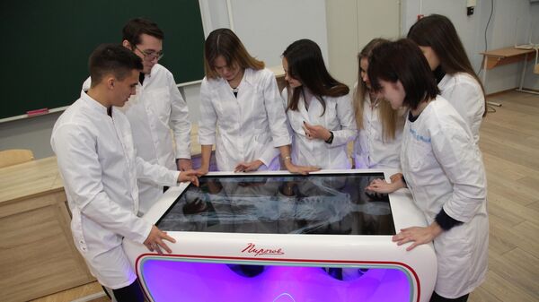В обучении студентов СГУ используется интерактивный анатомический комплекс