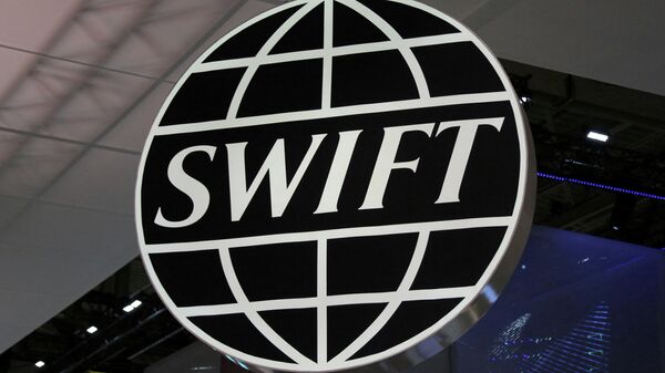Логотип межбанковской системы обмена информацией о платежах SWIFT