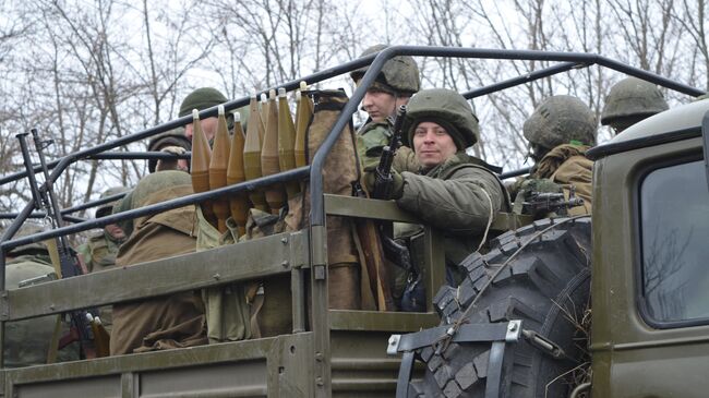 Военнослужащие армии ДНР на Мариупольском направлении